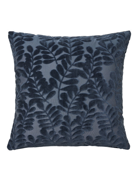 Coussin bleu motif feuillage 45x45 cm Yona House Nordic - 1