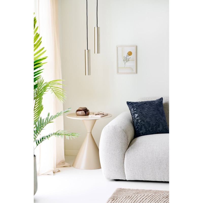 Coussin bleu motif feuillage 45x45 cm Yona House Nordic - 4