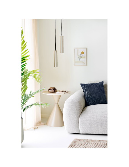 Coussin bleu motif feuillage 45x45 cm Yona House Nordic - 4