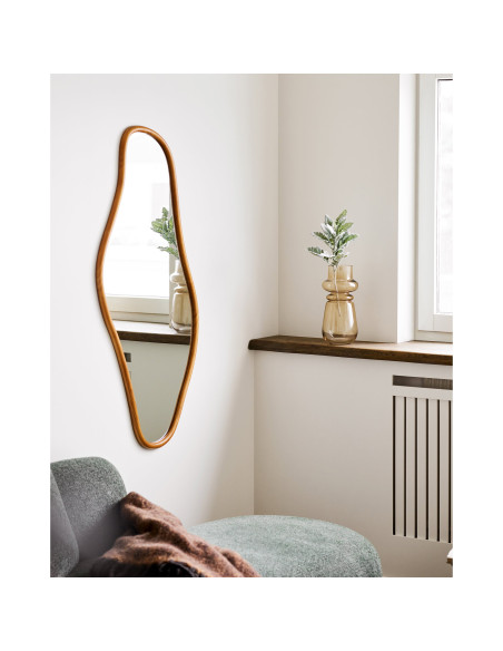 Miroir organique bois naturel 60x120 cm Brandsby House Nordic - 3