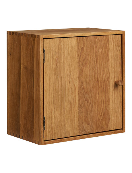 Étagère murale chêne avec porte 30x18x30 cm Townsville House Nordic - 1