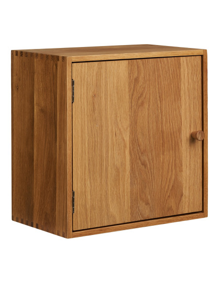 Étagère murale chêne avec porte 30x18x30 cm Townsville House Nordic - 1