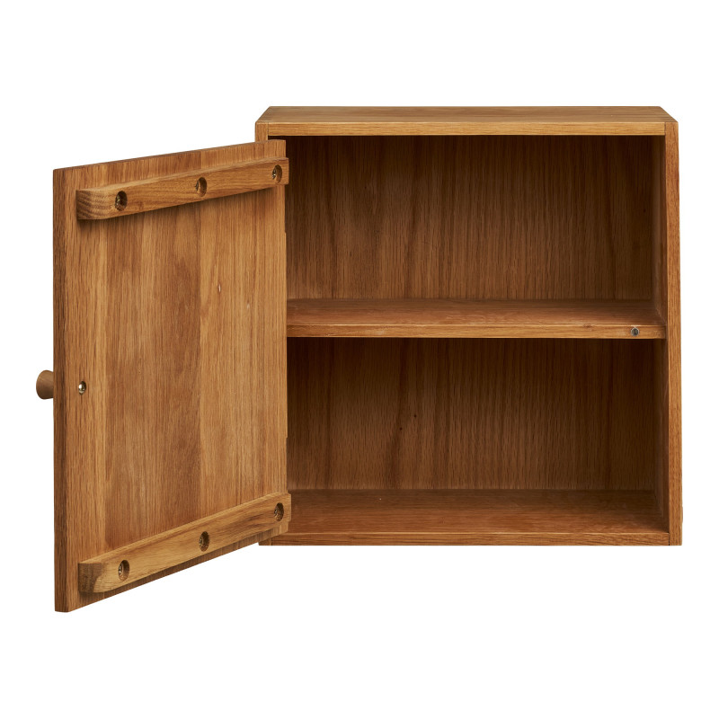 Étagère murale chêne avec porte 30x18x30 cm Townsville House Nordic - 4