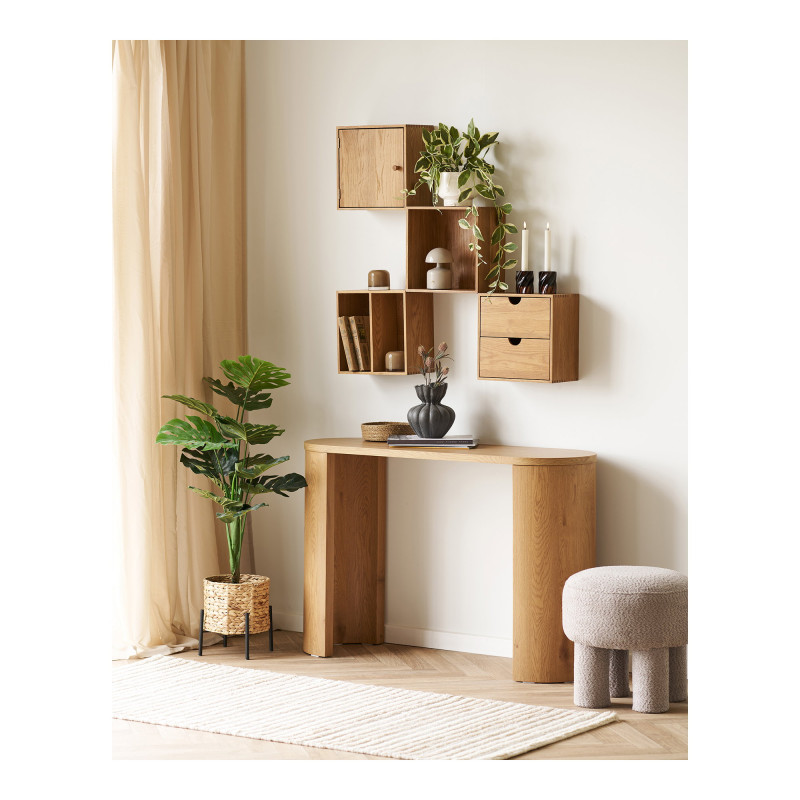 Étagère cube murale chêne naturel 30x18x30 cm Townsville House Nordic - 5
