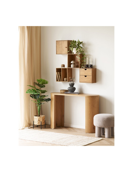 Étagère cube murale chêne naturel 30x18x30 cm Townsville House Nordic - 5