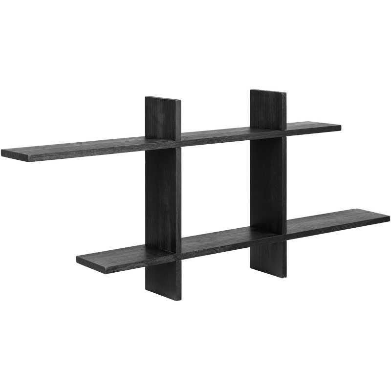 Étagère murale noire en bois FSC 86x10x38 cm Mostar House Nordic - 1