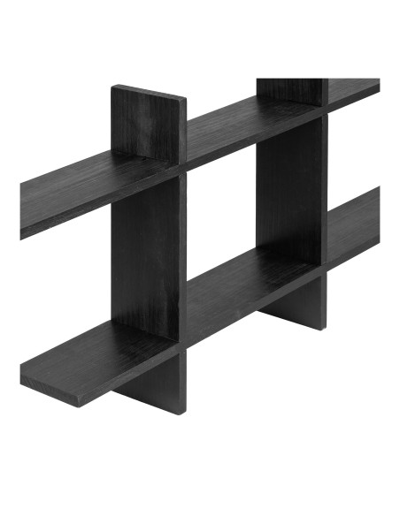 Étagère murale noire en bois FSC 86x10x38 cm Mostar House Nordic - 5