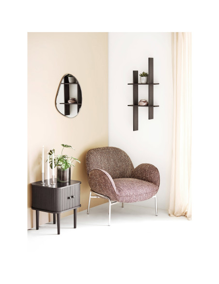 Étagère murale noire en bois FSC 86x10x38 cm Mostar House Nordic - 6