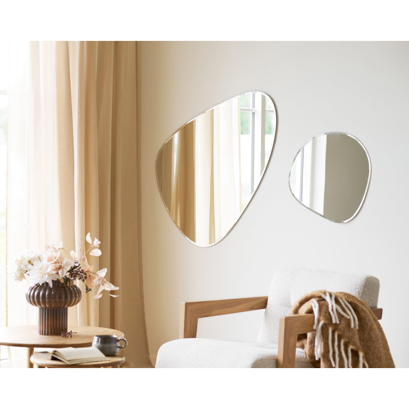 Miroir mural organique biseauté 50x50 cm Devonport House Nordic - 4
