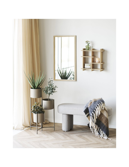 Miroir mural cadre bois clair 45x75 cm Scottsdale House Nordic - 2