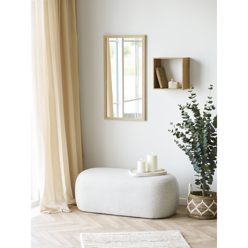 Miroir mural cadre bois clair 45x75 cm Scottsdale House Nordic - 6