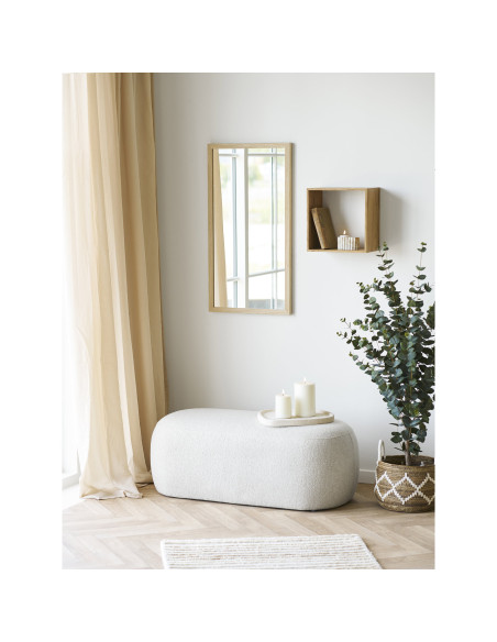 Miroir mural cadre bois clair 45x75 cm Scottsdale House Nordic - 6