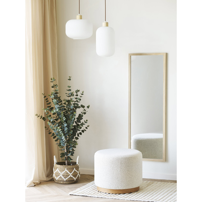 Miroir mural cadre effet bois clair 45x110 cm Scottsdale House Nordic - 2