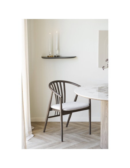Étagère murale arrondie MDF marron 57 cm Botta House Nordic - 2