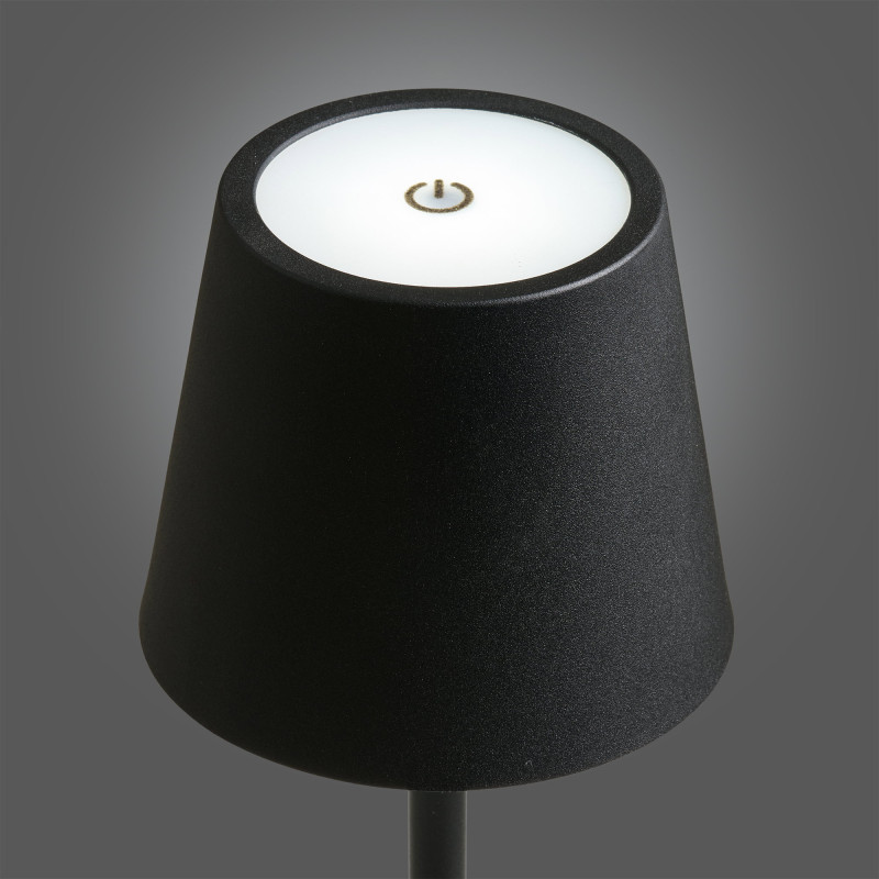 Lampe de table sans fil rechargeable noire 37 cm Bradford House Nordic - 5