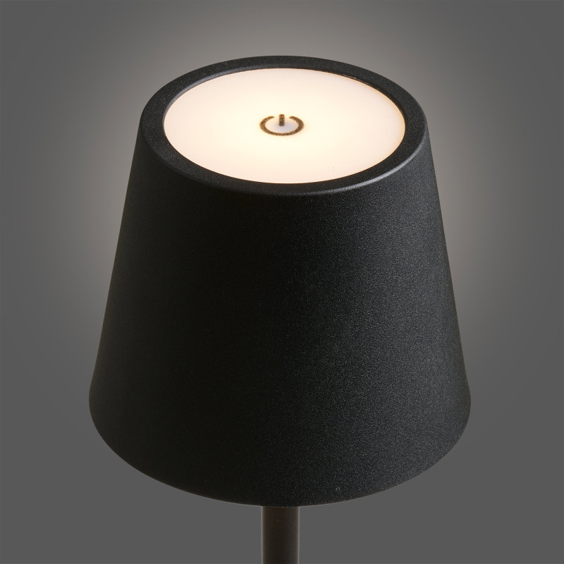 Lampe de table sans fil rechargeable noire 37 cm Bradford House Nordic - 6