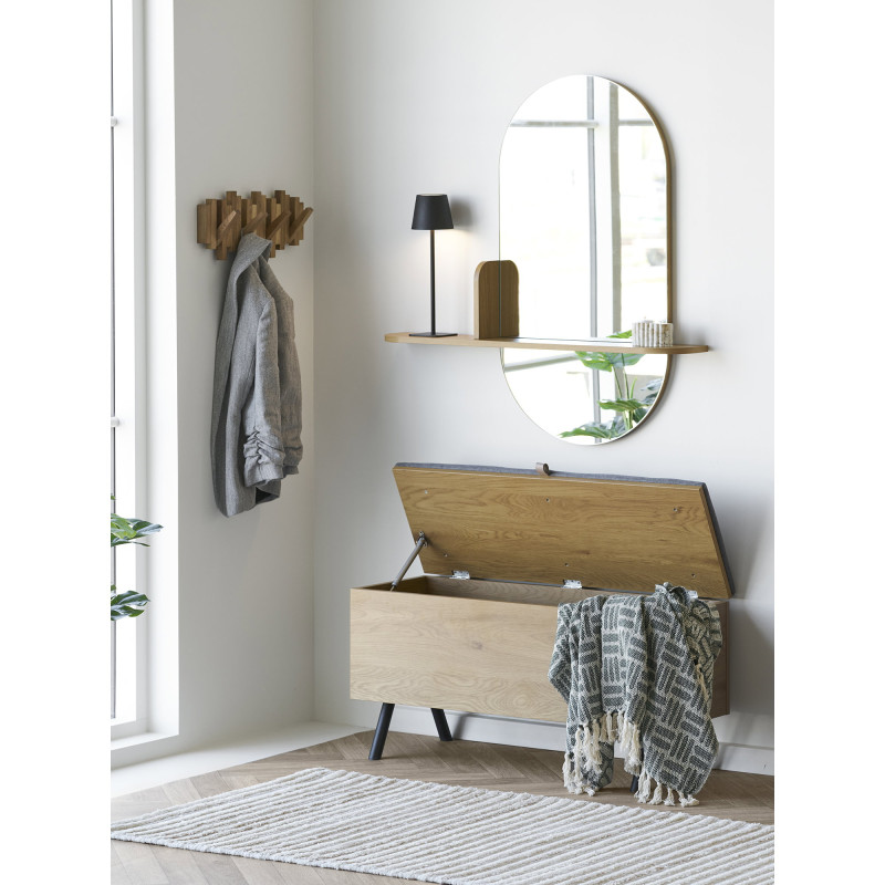 Lampe de table sans fil rechargeable noire 37 cm Bradford House Nordic - 8