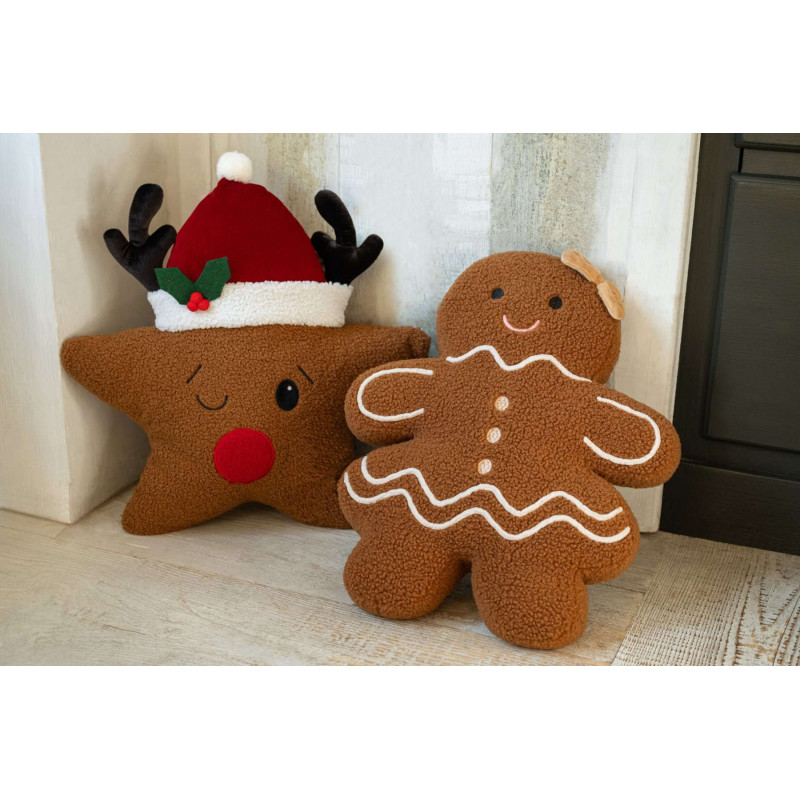 Coussin de Noël étoile renne 50 cm Rodvik J-Line - 2