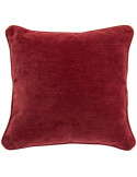 Coussin carré bordeaux en polyester 50x50 cm Zaryel