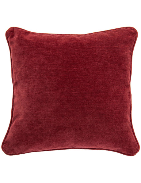 Coussin carré bordeaux en polyester 50x50 cm Zaryel J-Line - 1