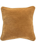 Coussin carré jaune moutarde en polyester 50x50 cm Zaryel