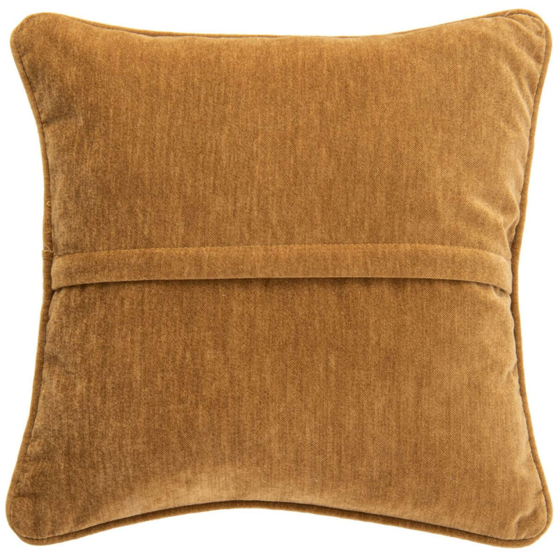 Coussin carré jaune moutarde en polyester 50x50 cm Zaryel J-Line - 2