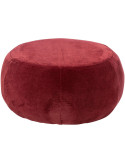 Pouf rond bordeaux 79x79x38 cm Zaryel