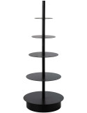 Étagère porte-plantes métal noir 180 cm Eryori