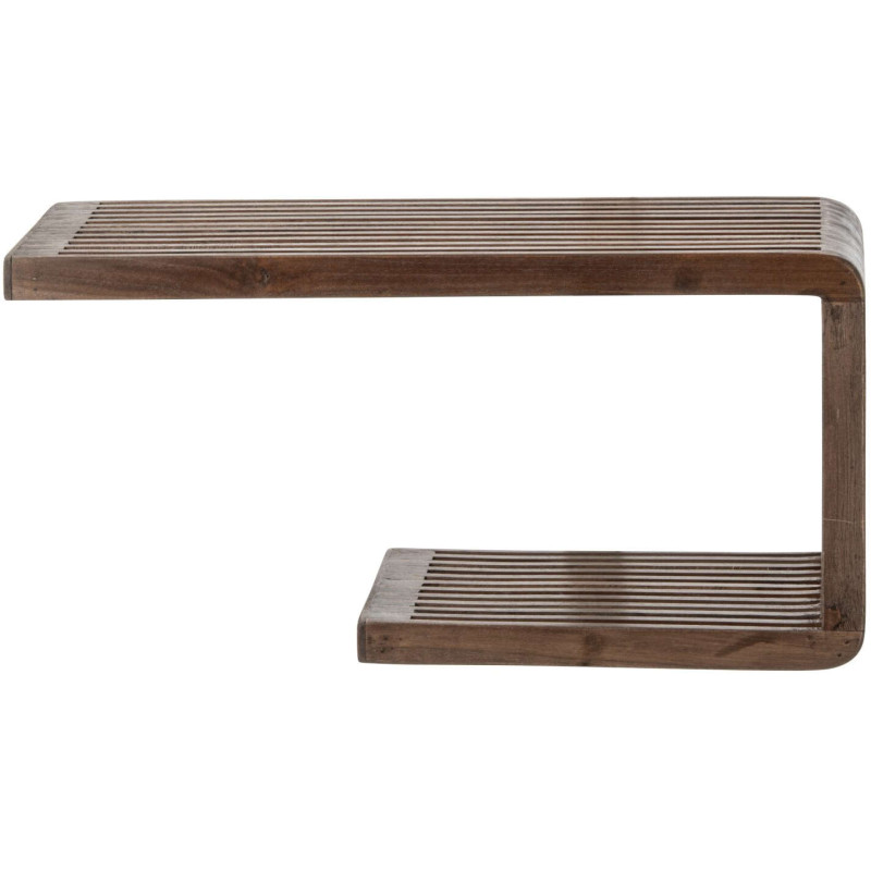 Étagère murale à lattes bois recyclé 50 cm Kivali J-Line - 3