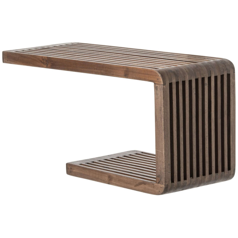 Étagère murale à lattes bois recyclé 50 cm Kivali J-Line - 1