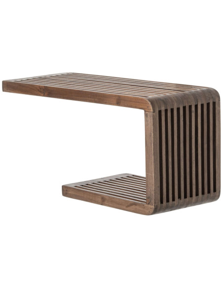 Étagère murale à lattes bois recyclé 50 cm Kivali J-Line - 1