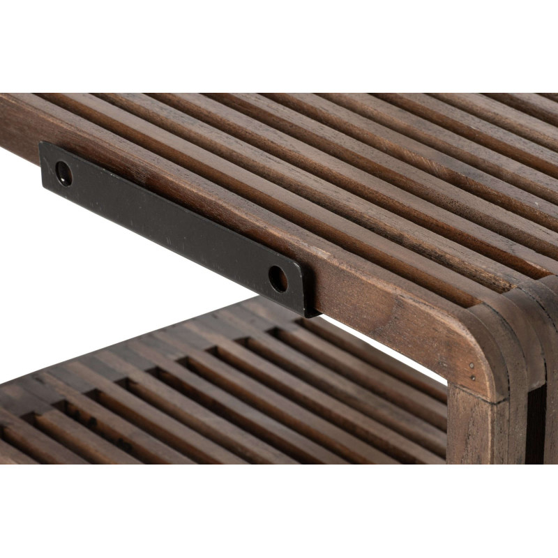 Étagère murale à lattes bois recyclé 50 cm Kivali J-Line - 4