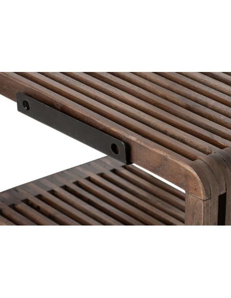 Étagère murale à lattes bois recyclé 50 cm Kivali J-Line - 4