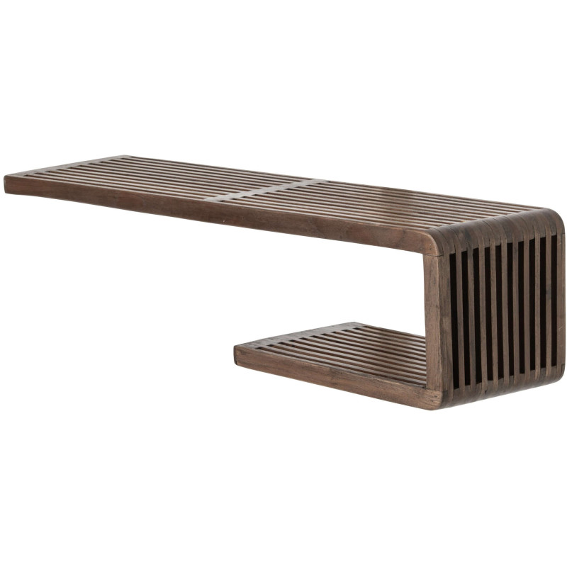 Étagère murale à lattes bois recyclé 79 cm Kivali J-Line - 1