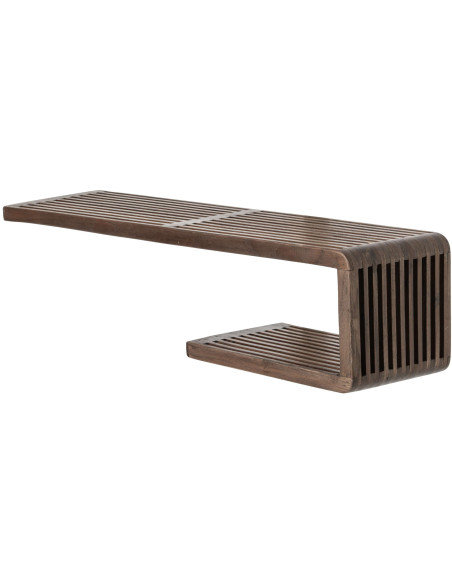 Étagère murale à lattes bois recyclé 79 cm Kivali J-Line - 1