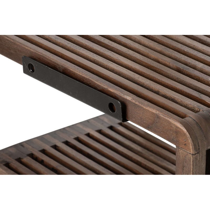 Étagère murale à lattes bois recyclé 79 cm Kivali J-Line - 3