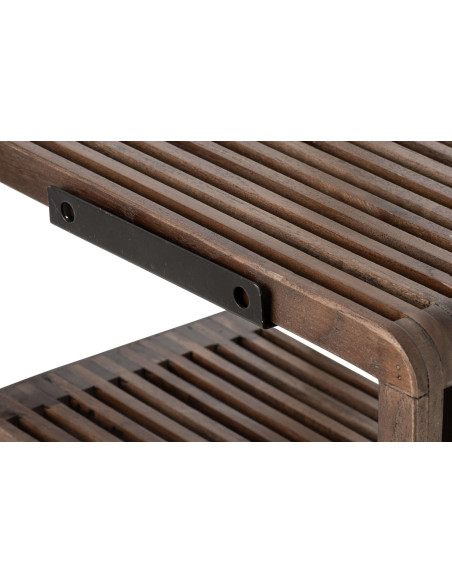 Étagère murale à lattes bois recyclé 79 cm Kivali J-Line - 3
