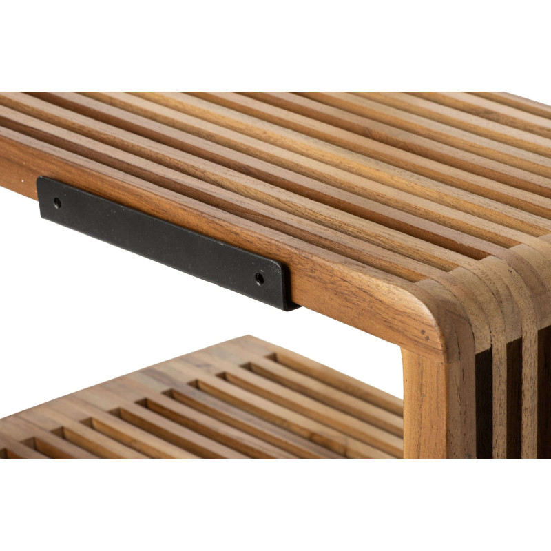 Étagère murale bois recyclé naturel 50x20x25 cm Kivali J-Line - 3