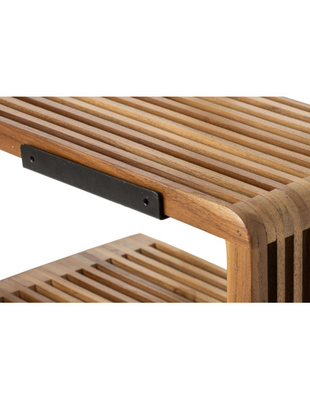 Étagère murale bois recyclé naturel 50x20x25 cm Kivali J-Line - 3