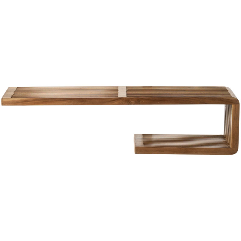 Étagère murale bois recyclé naturel 79x21x20 cm Kivali J-Line - 2