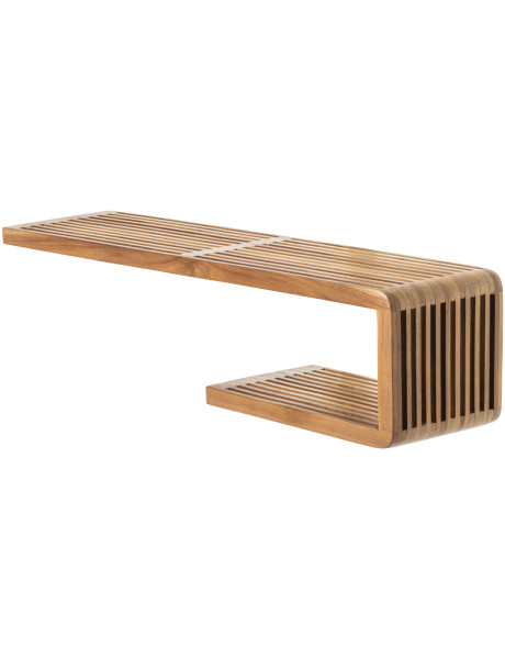 Étagère murale bois recyclé naturel 79x21x20 cm Kivali J-Line - 1