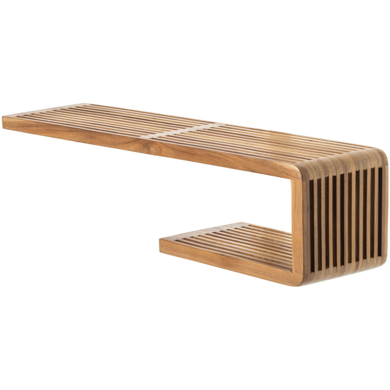 Étagère murale bois recyclé naturel 79x21x20 cm Kivali J-Line - 1