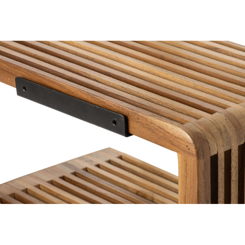 Étagère murale bois recyclé naturel 79x21x20 cm Kivali J-Line - 3