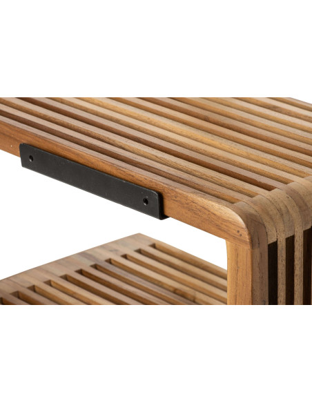 Étagère murale bois recyclé naturel 79x21x20 cm Kivali J-Line - 3