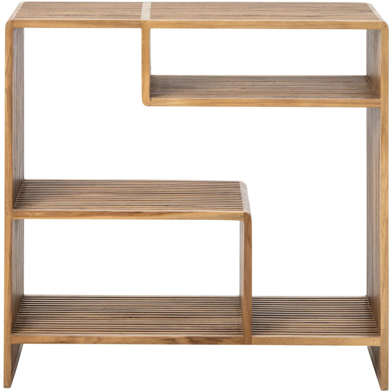 Bibliothèque bois recyclé naturel 85x35x80 cm Kivali J-Line - 2