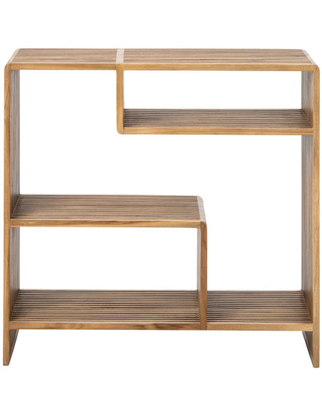 Bibliothèque bois recyclé naturel 85x35x80 cm Kivali J-Line - 2