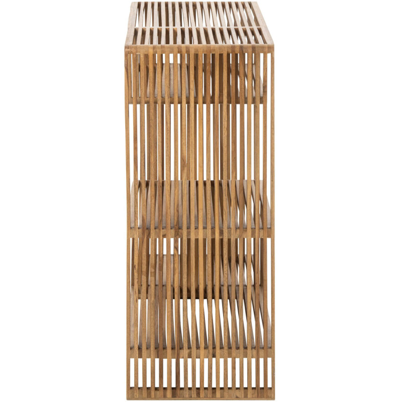 Bibliothèque bois recyclé naturel 85x35x80 cm Kivali J-Line - 3