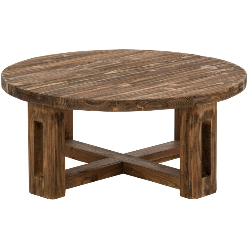 Table basse ronde bois recyclé 105 cm Mivune J-Line - 3