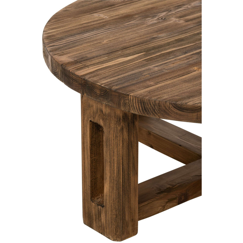 Table basse ronde bois recyclé 105 cm Mivune J-Line - 4