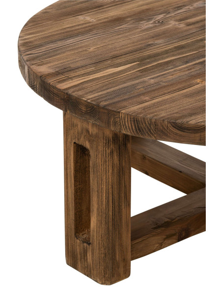 Table basse ronde bois recyclé 105 cm Mivune J-Line - 4